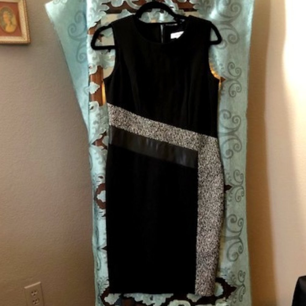 👗Calvin Klein Black Sheath Dress 👗NWOT